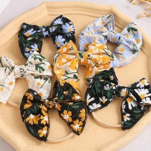 Floral Sunflower Headband | Baby Headband | Hair accessories | Baby Shower Gift | New Baby Gift | Baby Girl Gift | Baby Bow | Baby Turban