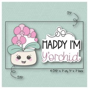 Happy I'm Y'Orchid 2 Piece Cookie Cutter Set