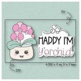 Happy I'm Y'Orchid 2 Piece Cookie Cutter Set