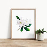 Flower Cocktown orchid Wall art Instant Printable Watercolor