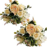 Artificial Flowers, Artificial Peony Silk Flowers Fake Peonies Champagne
