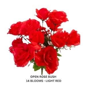Artificial Roses Blossoms  Bouquet Bridal Wedding Bride Flower Decor Craft Supplies Floral Arrangements Supplies for Crafters Silk Flowers