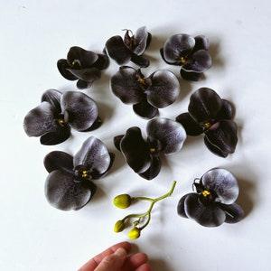 9 Real touch Orchid heads, 9-11 cm, Real touch Orchid Flowers, Artificial orchid, Artificial flowers, Faux flowers, phanelopsis head