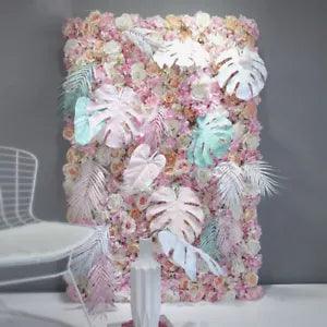 60x40cmArtificial Hydrangea Rose Peony Flower Panel Wedding Backdrop Decor Venue