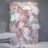60x40cmArtificial Hydrangea Rose Peony Flower Panel Wedding Backdrop Decor Venue