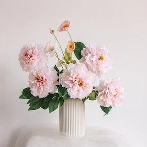 Pink/White Peonies,Fall Faux Peonies,Wedding/Home Decor,Home Gifts,Home Decor,Bridal Bouquet,Wedding Decor,Flower Arrangements,Table Setting