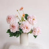 Pink/White Peonies,Fall Faux Peonies,Wedding/Home Decor,Home Gifts,Home Decor,Bridal Bouquet,Wedding Decor,Flower Arrangements,Table Setting