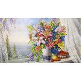 Bead Embroidery Kit Lily DIY Beaded Stitching Stamped Bead Needlepoint nik-1435
