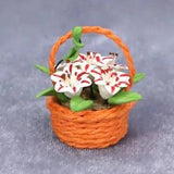 AirAds Dollhouse plants 1:12 scale miniature plant flowers lily basket