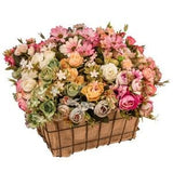 10 Heads Artificial Rose Flower Bouquet Flores Wedding Decoration Fake Bouquet Buch Wedding Home Party Decor