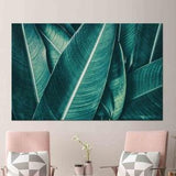 Green Leaf Art, Leafs Wall Art, Green Plant Art, Green Wall Art, Canvas Art, 3D Glass Art, Leaf Wallpaper, Canvas Poster, Farmhouse Wall Art