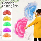 75/85cm Gradient Peony Flower Hand Folding Fan Bamboo Bone Dancing Play Costumes