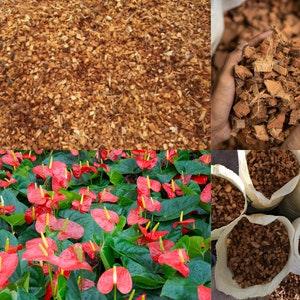 Coconut Husk Chips | Natural Coconut Husk Chips for Flowers Vegetables & Other Plants Orchid, Laceleaf root growth 9C