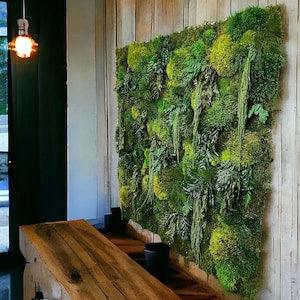 Preserved Moss Art 'ESCAPE' , Real Moss Decor, Moss Wall Art Large,Plant Wall Art, Nature Room Decor, Eco Friendly Home Decor