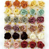 5/100p Multi-Color Artificial Silk Flower Head Bulk Fake Peony DIY Crafts Decor