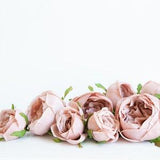 Set of 9 Small to Large Cabbage Roses in Antique Rose Pink -read description- ITEM 01355