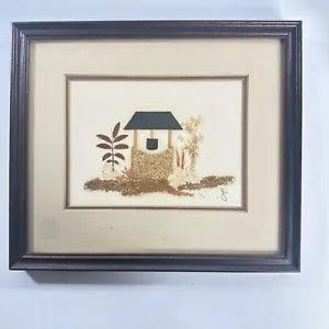 Frame Picture Of Dried Herbs And Leaves ?1952 vintage