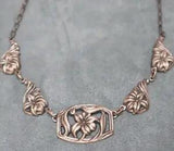 Vintage Danecraft Sterling Lily Necklace