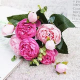 1PC Beautiful  Peony Artificial Silk Flowers Small bouquet flores Home Party