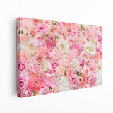 Pink Roses Print on Canvas , Floating Frame Option,  Extra Large Wall Art, Big Wall Decor