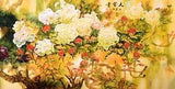 STUNNING ORIGINAL ASIAN FINE ART CHINESE WATERCOLOR PAINTING-Peony flowers