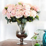 Artificial silk 1 Bunch 10 Head French Rose Floral Bouquet Home Decor Fake Flower Home Room Deccration