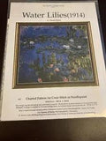 Water Lilies. By Claide Monet. Charted Pattern For Cross Stirch Or Needlepoint