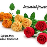 Handmade flowers, crochet roses, crochet flowers bouquet, knitted flowers. Bouquet for girlfriend, friend, wife, mother