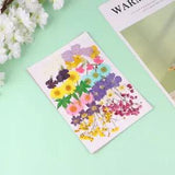 42 Pcs Mixed Flower Artificial Plants Dry Flowers for Decorating Nail Specimen