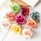 12X Silk Roses Heads Fake Flowers Party Wedding Bouquet Garland Floral Decor New