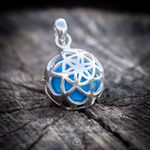 Flower Of Life Sacred Geometry Pendant 'Crystal Ball' | Sacred Geometry, Yoga Jewelry, Chakra Pendant, Harmony Ball, Pregnancy Gift, Bola