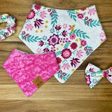 Reversible Pet Scarf "Pink Spring"
