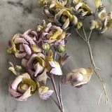 Silk flower roses bouquets NOS for millinery or corsage making