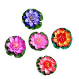 5 Pcs Eva Simulated Lotus Leaf Water Lily Decoration Floating Pond Plant