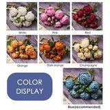 Silk Cloth Peony Artificial Fake Flowers Bunch Bouquet Home Wedding Party Decor