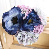 Artificial Fake Plant Bouquet Poppy Peony Hand Flower Wedding Celebration...