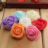 100Pcs Large 3CM Artificial Flowers Foam Rose Head Wedding Decoration