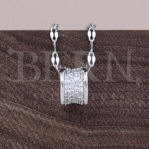Diamond Eternally Pendant ? Lucky ? Gift for her ? Boho ? Diamond ? Statement necklace ? Silver necklace ? Minimalist necklace ? Princess