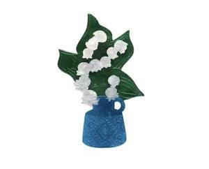 ERSTWILDER A YEAR IN BLOOM OUR LADY'S TEARS LILY OF THE VALLEY RESIN BROOCH