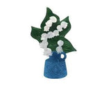 ERSTWILDER A YEAR IN BLOOM OUR LADY'S TEARS LILY OF THE VALLEY RESIN BROOCH