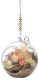 Ganz Home Decor Peony Floral Bird Terrarium Ornament - 4" #GF0016