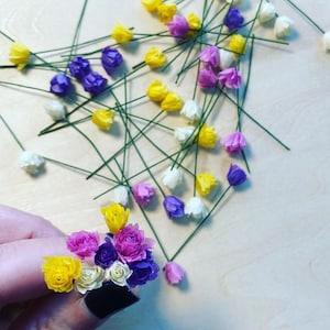 4 Miniature Single Roses