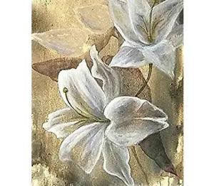 Diamond Painting Lily Flowers Lovely DIY Design Embroidery House Wall Decoration