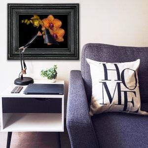 Orchid #11 - Hand Mounted/Matted Photographic Print-Fast & Free US Shipping!