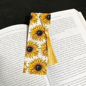 Sunflower Bookmark, Watercolour Sunflower Bookmark, Cute Bookmark, Hand Painted Bookmark, Watercolour Sunflowers Bookmark