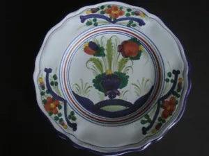 Italian Garofano (Set Of 2) Carnation Pottery Salad Plate 8 Inches Excellent!