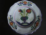 Italian Garofano (Set Of 2) Carnation Pottery Salad Plate 8 Inches Excellent!