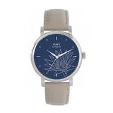 Toff London TLWS-89306 Ladies Grey Water Lilies Flower Watch
