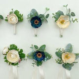Groom Boutonniere Corsage, poppy Boutonniere Corsage, Boho Boutonniere Corsage, Mom Corsage, Faux Boutonniere Corsage, Ranunculus Corsage