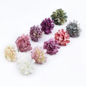 10 Pieces Silk Carnation Head Artificial Flowers for Home Decoration...